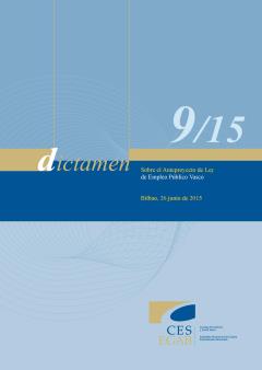 Dictamen 9/15 Sobre el Anteproyecto de Ley de Empleo Público Vasco